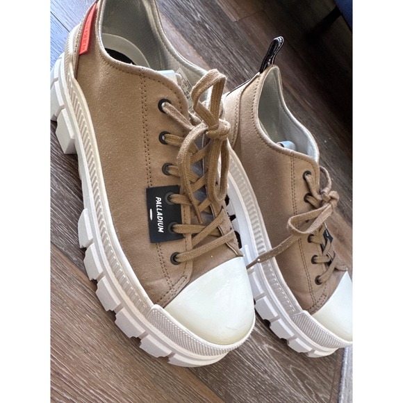 Palladium Women's Revolt Lo TX platform sneakers olive green size 11 - Picture 8 of 12